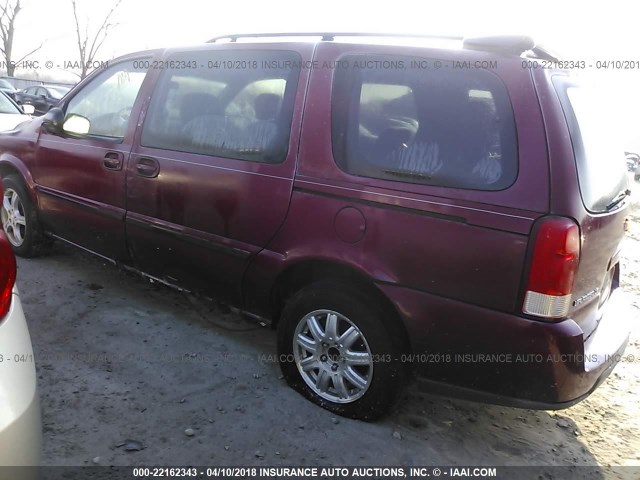 1GNDV23L65D171637 - 2005 CHEVROLET UPLANDER LS MAROON photo 3