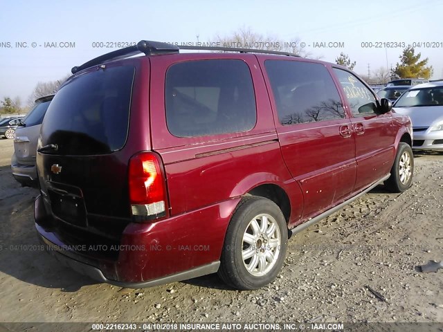 1GNDV23L65D171637 - 2005 CHEVROLET UPLANDER LS MAROON photo 4