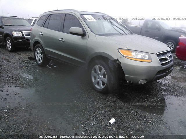 5NMSH13E28H143123 - 2008 HYUNDAI SANTA FE SE/LIMITED GREEN photo 1