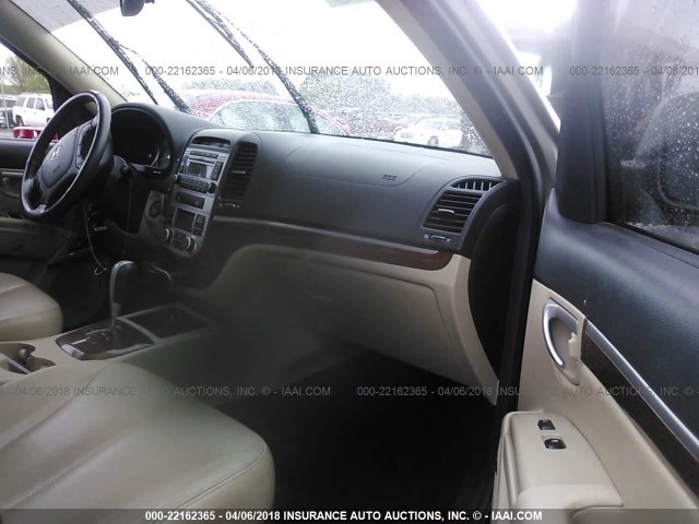 5NMSH13E28H143123 - 2008 HYUNDAI SANTA FE SE/LIMITED GREEN photo 5