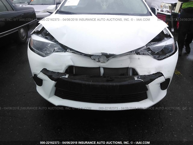 2T1BURHE9GC591883 - 2016 TOYOTA COROLLA L/LE/LE PLS/PRM/S/S PLS WHITE photo 6