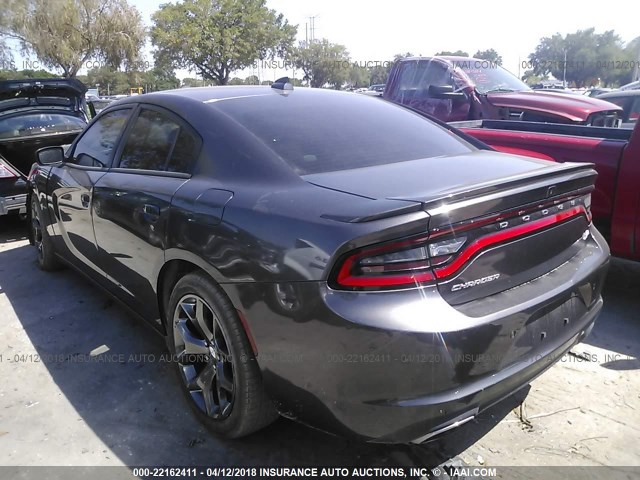 2C3CDXCT9FH886117 - 2015 DODGE CHARGER R/T GRAY photo 3
