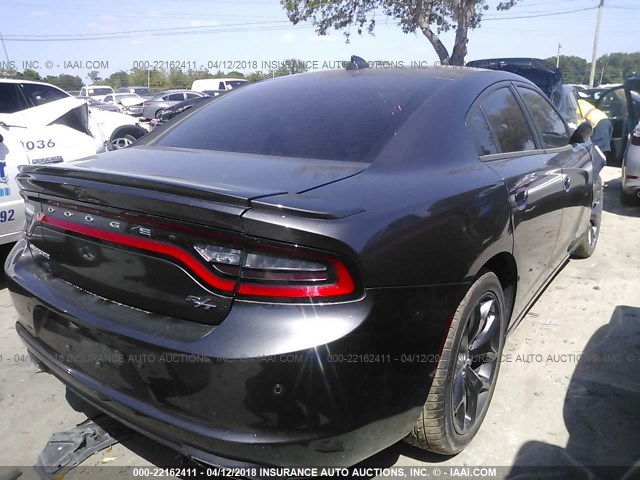 2C3CDXCT9FH886117 - 2015 DODGE CHARGER R/T GRAY photo 4