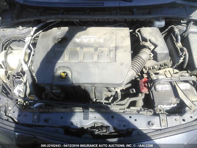 2T1BU40E99C117773 - 2009 TOYOTA COROLLA S/LE/XLE Pewter photo 10