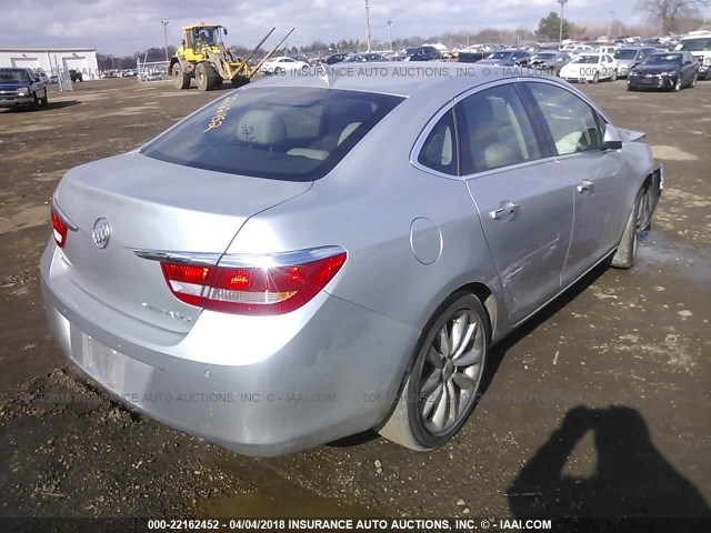 1G4PR5SK6E4178099 - 2014 BUICK VERANO CONVENIENCE SILVER photo 4