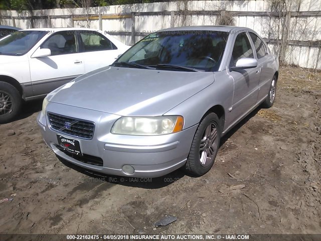 YV1RS592062557193 - 2006 VOLVO S60 2.5T SILVER photo 2