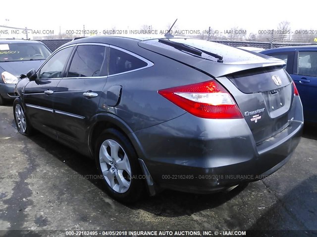 5J6TF2H50CL000049 - 2012 HONDA CROSSTOUR EXL ნაცრისფერი ფოტო 3