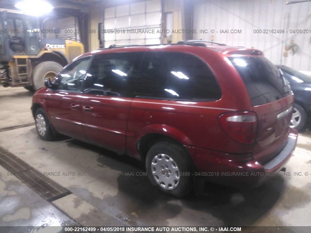 2C4GP44302R568599 - 2002 CHRYSLER TOWN & COUNTRY LX RED photo 3