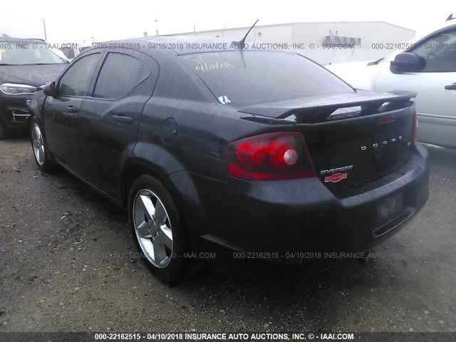 1C3CDZCBXEN236494 - 2014 DODGE AVENGER SXT BLACK photo 3