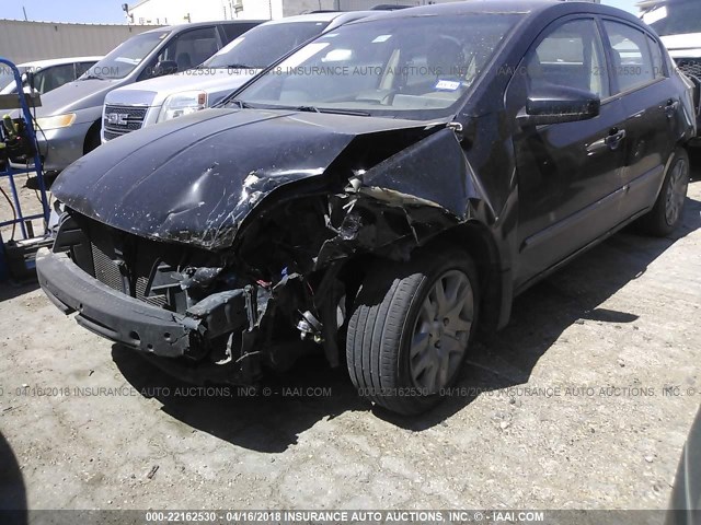 3N1AB6AP9BL713887 - 2011 NISSAN SENTRA 2.0/2.0S/SR/2.0SL BLACK photo 2