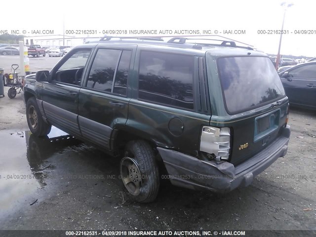 1J4FX58S7TC255542 - 1996 JEEP GRAND CHEROKEE LAREDO GREEN photo 3