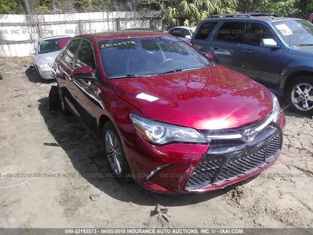 4T1BF1FKXFU936310 - 2015 TOYOTA CAMRY LE/XLE/SE/XSE BURGUNDY photo 1