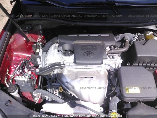 4T1BF1FKXFU936310 - 2015 TOYOTA CAMRY LE/XLE/SE/XSE BURGUNDY photo 10