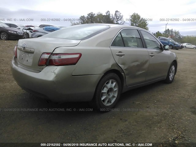 4T1BE46K47U606801 - 2007 TOYOTA CAMRY NEW GENERATION CE/LE/XLE/SE BEIGE photo 4