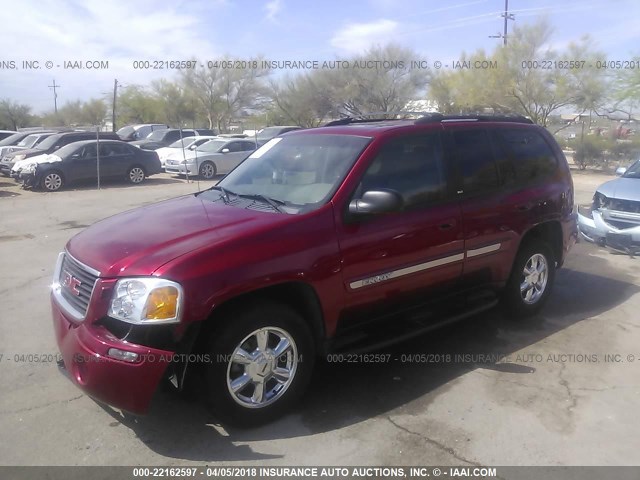 1GKDT13S632357028 - 2003 GMC ENVOY RED photo 2