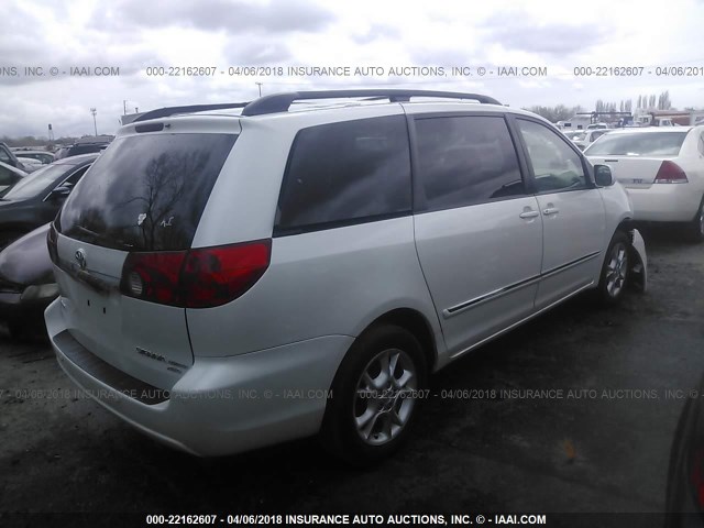 5TDBA22C26S068458 - 2006 TOYOTA SIENNA XLE/XLE LIMITED WHITE photo 4