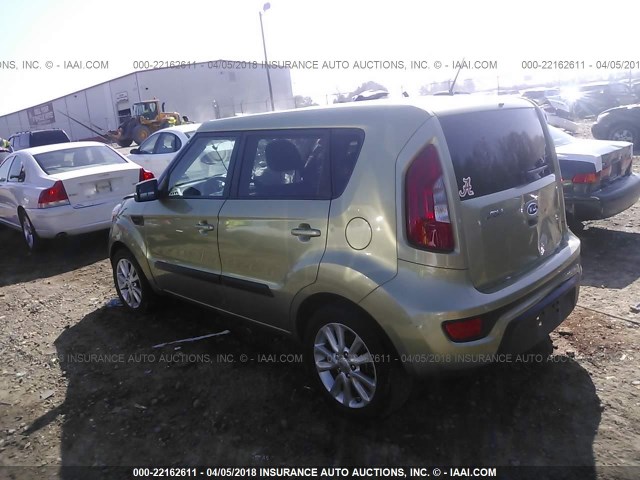 KNDJT2A64C7456329 - 2012 KIA SOUL +/!/SPORT GREEN photo 3