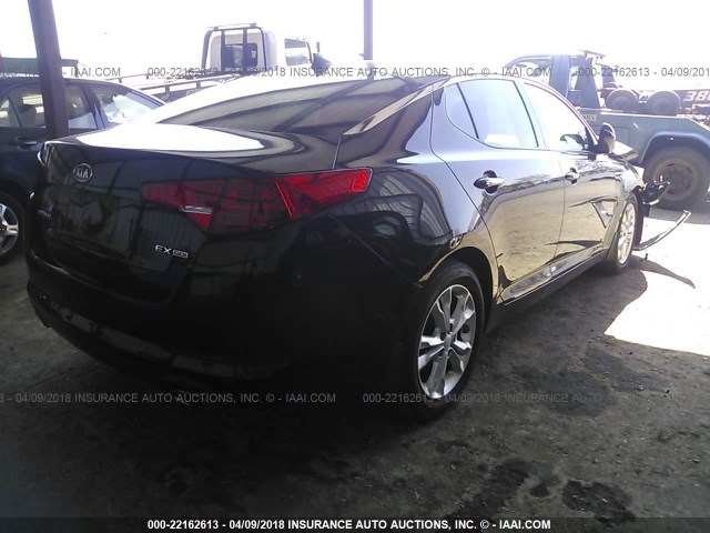 5XXGN4A77CG050366 - 2012 KIA OPTIMA EX BLACK photo 4