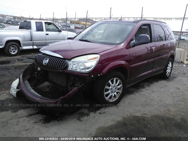 3G5DA03L37S520417 - 2007 BUICK RENDEZVOUS CX/CXL MAROON photo 2