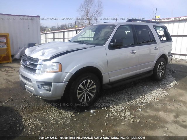 1FMJU1JT7FEF37382 - 2015 FORD EXPEDITION XLT/KING RANCH SILVER photo 2