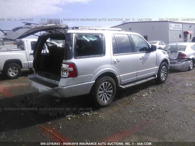 1FMJU1JT7FEF37382 - 2015 FORD EXPEDITION XLT/KING RANCH SILVER photo 4