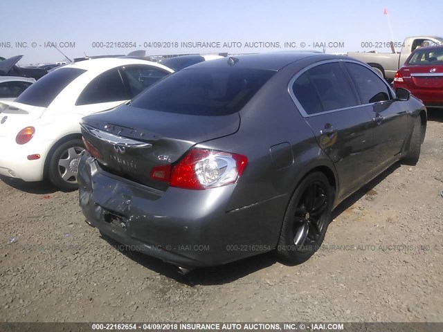 JN1CV6AP4CM622243 - 2012 INFINITI G37 SPORT SILVER photo 4