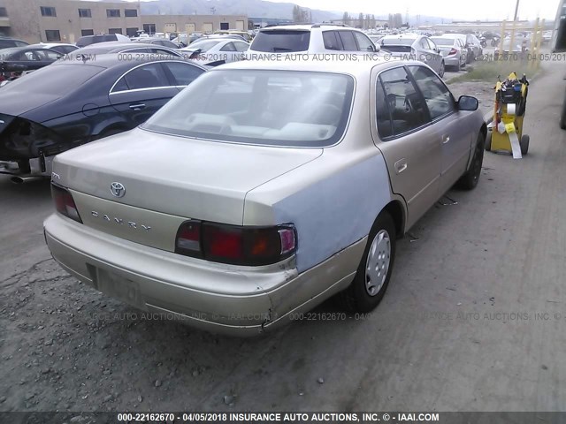 JT2BG12K1T0377250 - 1996 TOYOTA CAMRY DX/LE/XLE GOLD photo 4