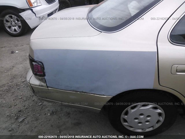 JT2BG12K1T0377250 - 1996 TOYOTA CAMRY DX/LE/XLE GOLD photo 6
