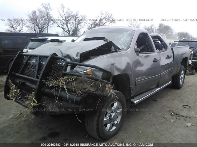 1GC1KXC88DF181571 - 2013 CHEVROLET SILVERADO K2500 HEAVY DUTY LT GRAY photo 6