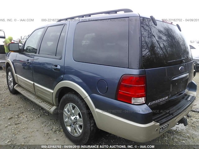 1FMFU18526LA53242 - 2006 FORD EXPEDITION EDDIE BAUER BLUE photo 3