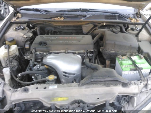 4T1BE32K26U161750 - 2006 TOYOTA CAMRY LE/XLE/SE GOLD photo 10