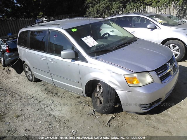 1D8HN54119B519503 - 2009 DODGE GRAND CARAVAN SXT SILVER photo 1