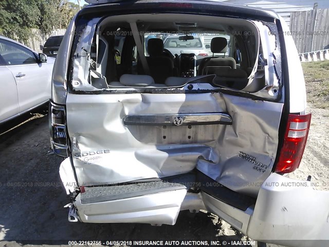 1D8HN54119B519503 - 2009 DODGE GRAND CARAVAN SXT SILVER photo 6