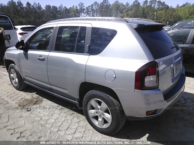 1C4NJCBA5FD177946 - 2015 JEEP COMPASS SPORT SILVER photo 3