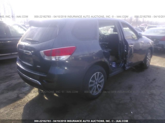 5N1AR2MMXEC701472 - 2014 NISSAN PATHFINDER S/SV/SL/PLATINUM 灰色 照片 4