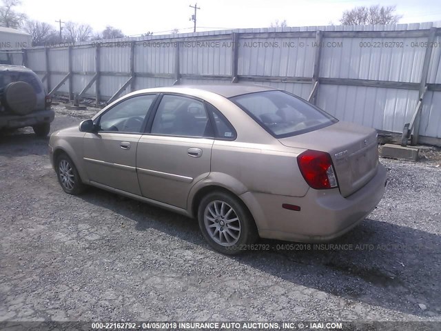 KL5JJ56Z15K089146 - 2005 SUZUKI FORENZA LX/EX BEIGE photo 3