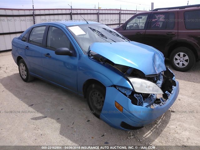 1FAFP34N57W315869 - 2007 FORD FOCUS ZX4/S/SE/SES BLUE photo 1