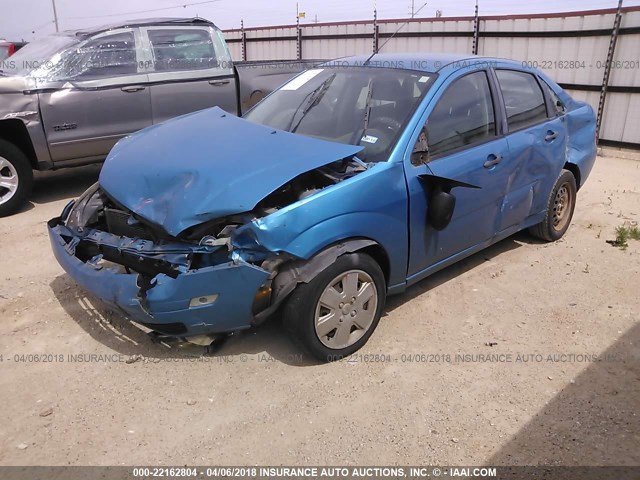 1FAFP34N57W315869 - 2007 FORD FOCUS ZX4/S/SE/SES BLUE photo 2