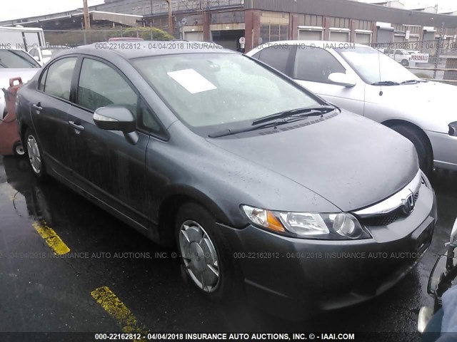 JHMFA36279S018707 - 2009 HONDA CIVIC HYBRID GRAY photo 1