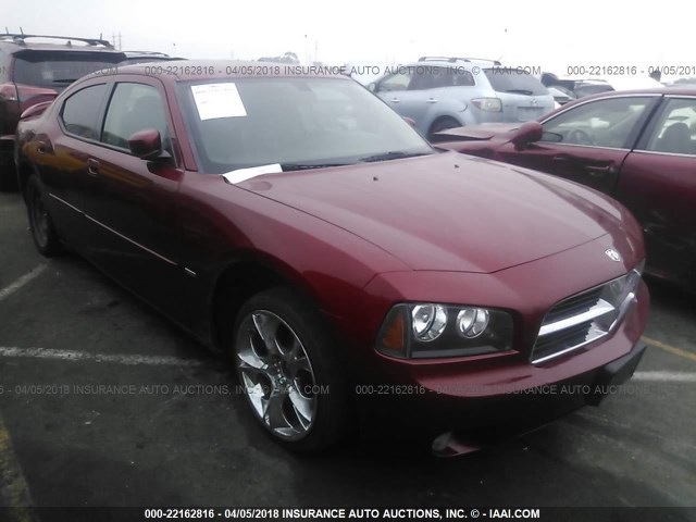 2B3KA53H76H355421 - 2006 DODGE CHARGER R/T RED photo 1