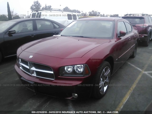 2B3KA53H76H355421 - 2006 DODGE CHARGER R/T RED photo 2