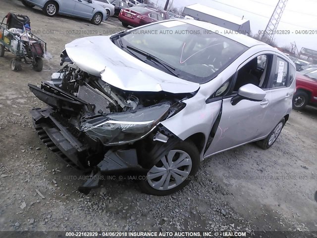3N1CE2CP5HL373099 - 2017 NISSAN VERSA NOTE S/S PLUS/SV/SL/SR SILVER photo 2