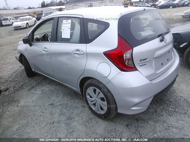 3N1CE2CP5HL373099 - 2017 NISSAN VERSA NOTE S/S PLUS/SV/SL/SR SILVER photo 3