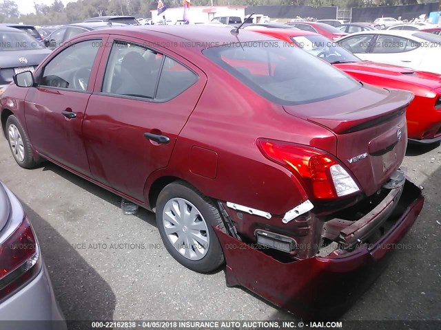 3N1CN7AP4HL804788 - 2017 NISSAN VERSA S/S PLUS/SV/SL RED photo 3