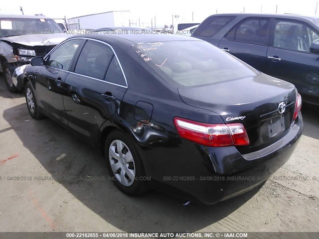 JTNBE46K773061876 - 2007 TOYOTA CAMRY NEW GENERAT CE/LE/XLE/SE BLACK photo 3