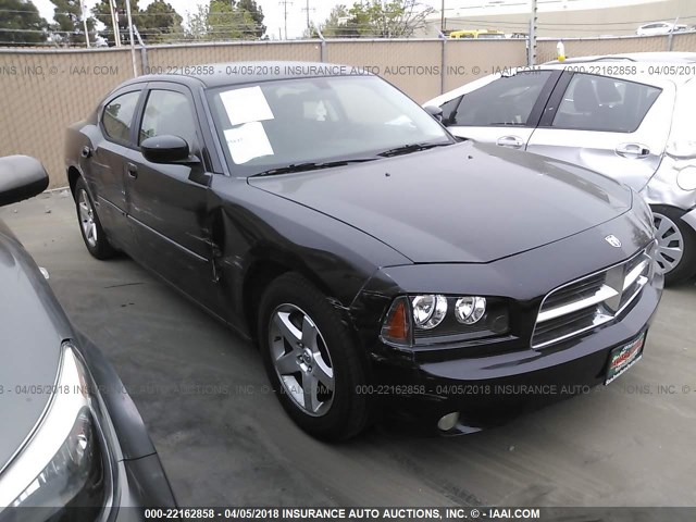 2B3CA3CV6AH253633 - 2010 DODGE CHARGER SXT BLACK photo 1