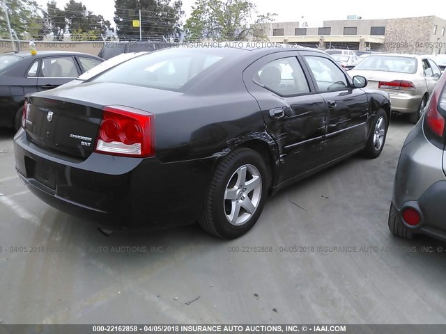 2B3CA3CV6AH253633 - 2010 DODGE CHARGER SXT BLACK photo 4