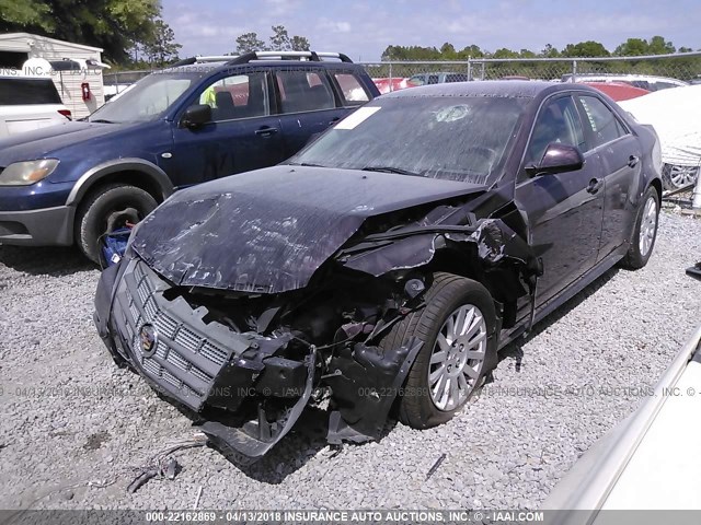 1G6DA5EGXA0134584 - 2010 CADILLAC CTS BURGUNDY photo 2