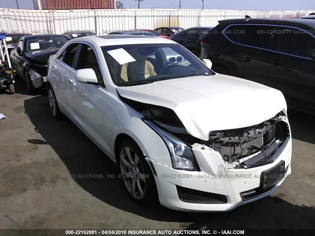 1G6AB5RX5E0112220 - 2014 CADILLAC ATS LUXURY WHITE photo 1