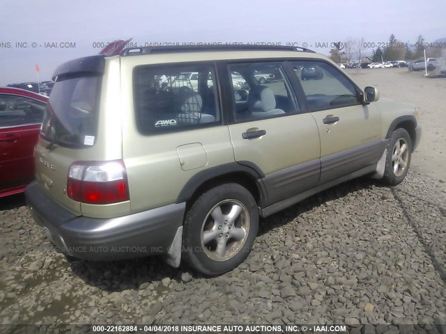 JF1SF65582H707954 - 2002 SUBARU FORESTER S 金色 照片 4